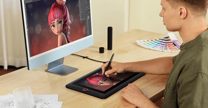 XP-Pen Artist 13.3 Pro V2 tegnebrett med 99% sRGB-skjerm (MD130FH-AD41)