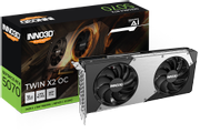 INNO3D GeForce RTX 5070 12GB Twin X2 OC, 3x DisplayPort 2.1b, 1x HDMI 2.1b, 650W