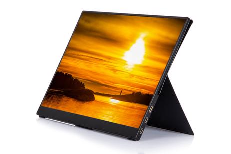 Ontario 14" Full-HD bærbar ekstraskjerm får strøm og videosignal gjennom USB-C-kabel