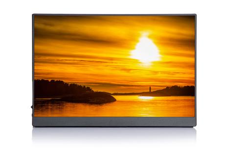 Ontario 14" Full-HD bærbar ekstraskjerm får strøm og videosignal gjennom USB-C-kabel (ONT-PM-1401)