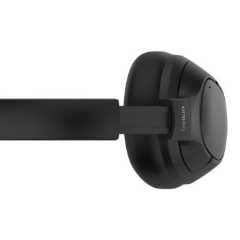 Belkin SoundForm Isolate trådløse hodetelefoner Bluetooth,  hybrid noise cancelling,  innebygget mikrofon, opptil 60 timer batteritid (AUD008HQBK)