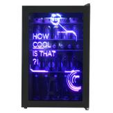 HCK Cyberpunk gaming-kjøleskap 115L (SC-130B-CYBER)