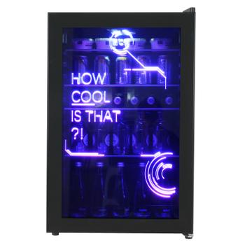 HCK Cyberpunk gaming-kjøleskap 115L (SC-130B-CYBER)