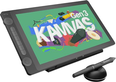 Huion Kamvas 16 (Gen 3) 16" tegnebrett med IPS-skjerm - 99% sRGB (GS1563)