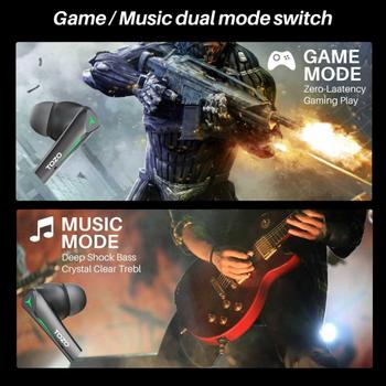 Tozo G1S Gaming Pods ørepropper True wireless-hodetelefoner med mikrofon (TZ-GamingPods)