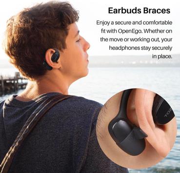 Tozo OpenEgo trådløse ørepropper TWS True wireless-hodetelefoner med mikrofon (TZ-OpenEgo)