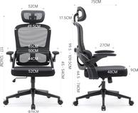 Sihoo 102C - svart ergonomisk kontorstol (SH-M102C-M101)