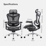 Sihoo Doro C300 Pro - svart ergonomisk kontorstol (SH-C300-PRO-M101)