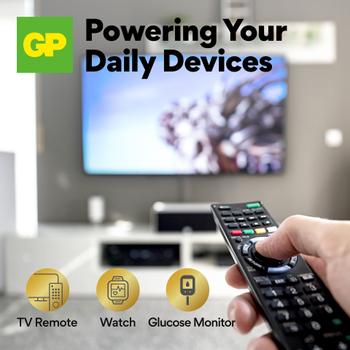 GP CR2032 Lithium knappcelle-batteri 4-pk 3V, Safety Seal (103256)