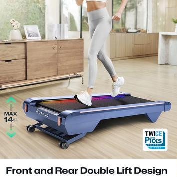 Urevo CyberPad Home gåmølle m/ stigningsfunksjon 6km/t, 110x42cm bånd (URTM038)