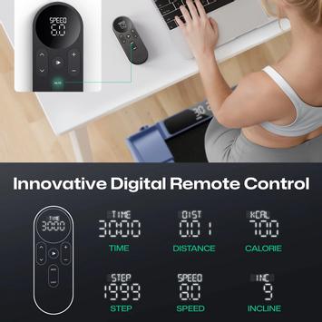 Urevo CyberPad Home gåmølle m/ stigningsfunksjon 6km/t, 110x42cm bånd (URTM038)