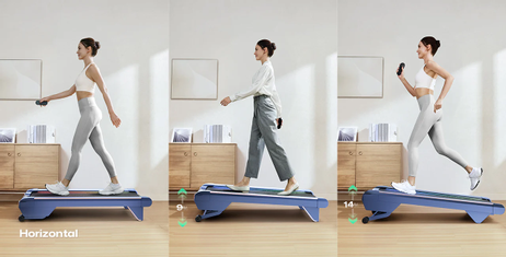 Urevo CyberPad Home gåmølle m/ stigningsfunksjon 6km/t, 110x42cm bånd (URTM038)