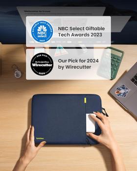 Tomtoc Defender-A13 Protective Laptop Sleeve for 13-inch MacBook Air/Pro - Navy Blue (A13C2B2)