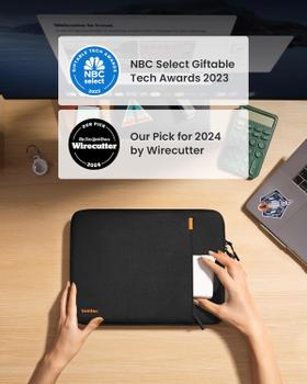 Tomtoc Defender-A13 Protective Laptop Sleeve for 14-inch MacBook Pro - Black (A13D2D1)