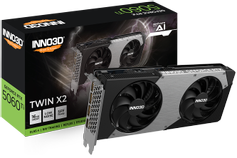 INNO3D GeForce RTX 5060 Ti 16GB Twin X2, 3x DisplayPort 2.1b, 1x HDMI 2.1b, 650W