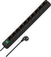 Brennenstuhl Eco-Line - Flerkoplingslist - utgangskontakter: 10 - 3 m - svart