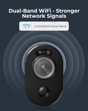 Reolink Argus 3 Pro (B330) svart, 5MP overvåkningskamera med belysning,  2.4GHz/ 5GHz Dual-band Wi-Fi, 2560x1440,  IP65, oppladbart (RLC-B330-B)