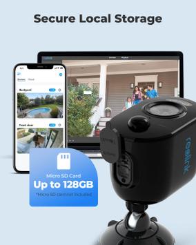 Reolink Argus 3 Pro (B330) svart, 5MP overvåkningskamera med belysning,  2.4GHz/ 5GHz Dual-band Wi-Fi, 2560x1440,  IP65, oppladbart (RLC-B330-B)
