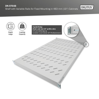 Digitus FIXED SHELF F/1000MM CABINET ADJUSTABLE 700 MM DEPTH/GREY RACK demo