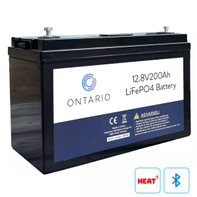 Ontario PRO X Heat 12.8V 200Ah LiFePO₄ litiumbatteri (med varme og blåtann)