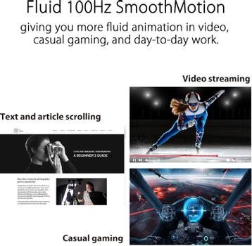 ASUS 27" IPS, 100hz, 1ms gamingskjerm med Full-HD-oppløsning (1920x1080) VA27EHF (90LM0550-B04170)