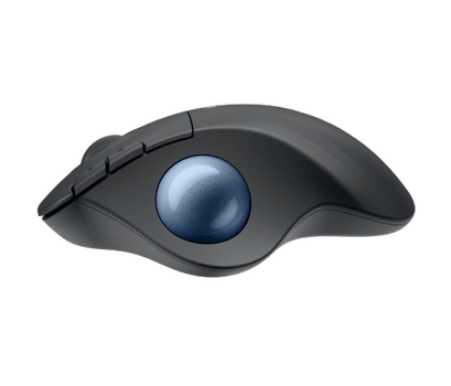 Logitech ERGO M575S Wireless Trackball - Graphite + Blue Ball (910-007029)