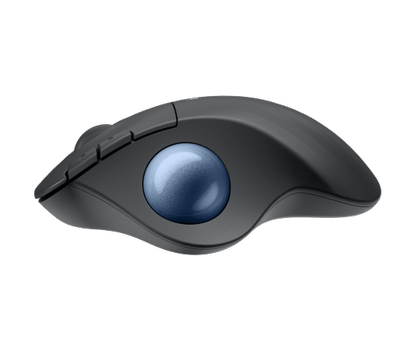 Logitech ERGO M575S Wireless Trackball - Graphite + Blue Ball (910-007029)