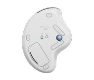 Logitech ERGO M575S Wireless Trackball - Off White + Blue Ball (910-007030)