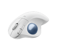 Logitech ERGO M575S Wireless Trackball - Off White + Blue Ball (910-007030)