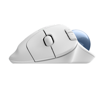 Logitech ERGO M575S Wireless Trackball - Off White + Blue Ball (910-007030)