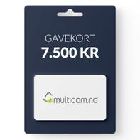Gavekort pålydende kr 7500,- <br>
