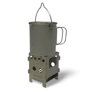 Adventure TiStove 100 titan kvistbrenner 125 gram, 82x82x115 mm (TiStove100)