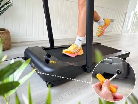 Urevo Strol 2S Pro tredemølle testvinner,  12km/t gåmølle, kontormølle,  108x42cm løpebånd, 120 kg vektkapasitet (URTM036)
