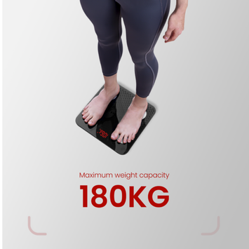 OYeet BS-OY01 smart personvekt mørkegrå (BS-OY01-BK)