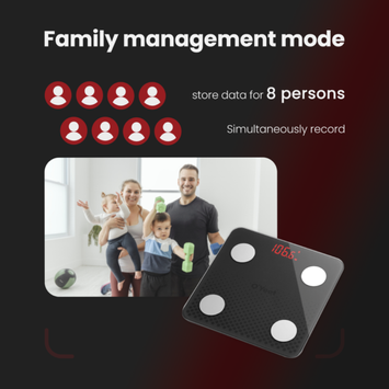 OYeet BS-OY01 smart personvekt hvit (BS-OY01-WH)