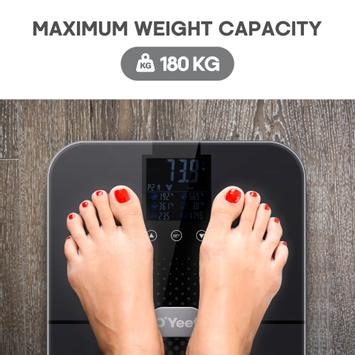 OYeet BS-OY02 smart personvekt mørkegrå (BS-OY02-BK)