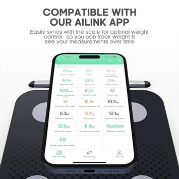 OYeet BS-OY03 smart personvekt hvit (BS-OY03-WH)