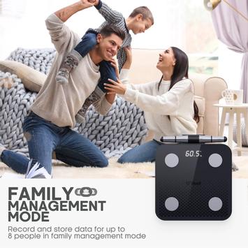 OYeet BS-OY03 smart personvekt mørkegrå (BS-OY03-BK)