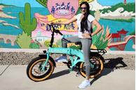 HAOQI Squirrel sammenleggbar elsykkel - blå (HAOQI-Squirrel-BL)