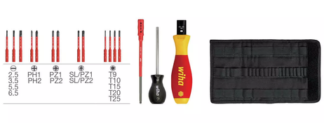 WIHA TorqueVario-S electric momentskrutrekkersett 0.8-5Nm VDE 1000V (40674)