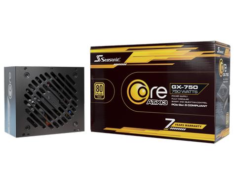 Seasonic Core GX 750-V2 - 750W Gold, ATX 3.1, PCIe 5.1, 7 års garanti (SRP-CGX751-A5A32SF)