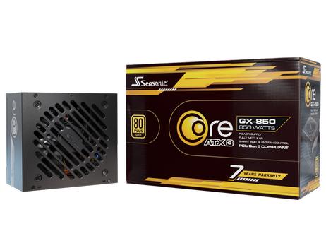 Seasonic Core GX 850-V2 - 850W Gold, ATX 3.1, PCIe 5.1, 7 års garanti (SRP-CGX851-A5A32SF)
