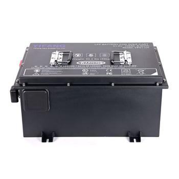 YiFang 51.2V 105AH LiFePO4-batteri 5.3Wh - batteri til påhenger, golfbil mm. blåtann (YF51105)