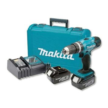 Makita DHP453RFE slagtrekker - 2x 3.0Ah LXT 18V - 42Nm - med koffert (DHP453RFE)