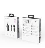 Dsong trådløst mikrofonsystem - 2 sendere med 3-i-1 mottaker (DSONG-DS-A4D)