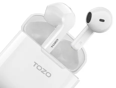 Tozo A3 White støydempende ørepropper True wireless-hodetelefoner med mikrofon (TZ-A3White)