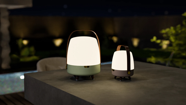 Kooduu Lite-up Play Mini Sand oppladbar lampe med JBL-høyttaler (KO06-0101LS011-02)