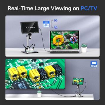 Microlong digitalt mikroskop med skjerm (DM12-A)