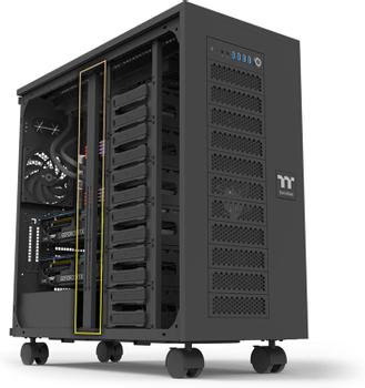 Thermaltake AX700 Super Tower Chassis SSI-CEB/ SSI-EEB/ XL-ATX/ E-ATX; 560mm Radiator Support; 360mm-630mm GPU Clearance; Support for up to 18x 3.5 or 2.5" (CA-11B-00F1NN-00)