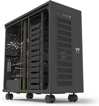 Thermaltake AX700 Super Tower Chassis SSI-CEB/ SSI-EEB/ XL-ATX/ E-ATX; 560mm Radiator Support; 360mm-630mm GPU Clearance; Support for up to 18x 3.5 or 2.5" (CA-11B-00F1NN-00)